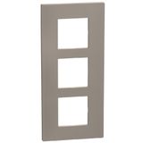 Light Now - coverplate 2x3P 57mm Stone