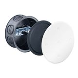 Flush-mounting junction box with terminal block, 6 poles