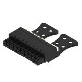 PCB plug-in connector, female plug, 3.81 mm, Number of poles: 10, 180°, PUSH IN with actuator, Clamping range, max. : 1.5 mm², Box