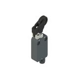 Modular prewired switch with adjustable offset roller lever