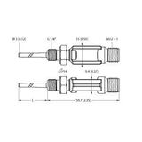 Temperature Detection With Current Output and PNP/NPN Transistor Switching Output   TTM-103A-G1/8-LIUPN-H1140-L024