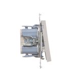 SOON ON SALE, RJ11 single telephone socket, (module), Simon 24, IP20/IP44, cashmere