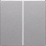 KNX radio button 2gang quicklink Q.1/Q.3 alu velvety, lacquered