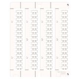 PVC label 4x15mm, white, for SmartPrintPlus