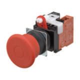 Emergency stop switch, screw terminal, non-illuminated, 40 mm dia, push-lock/pull-reset, 1NC A22E7033R