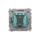IP two-circuit switch, LED illuminated, (module), 10AX, quick connection, Gold matt, metalic