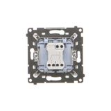 Single socket outlet with Schuko earthing, with shutters, (module), Simon 24, IP20, 16A, black matt