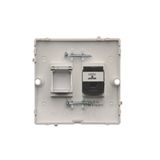 Splash-proof roller blind push button, white, 0AX, 10A