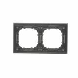 Quintuple frame, wood, black walnut