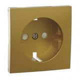 SAF COV PLAT F/EARTH SOCKET (SKO TYPE) GOLDEN