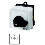 T0-4-8440/IVS Multi-speed switches, T0, 20 A, service distribution board mounting, 4 contact unit(s), Contacts: 8, 60 °, maintained, With 0 (Off) position, 0-1-2, D
