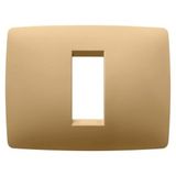 ONE PLATE - IN PAINTED TECHNOPOLYMER - 1 MODULE - GOLD - CHORUSMART