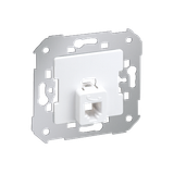 RJ12 single telephone socket, white