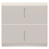 REPLACEABLE BUTTON KEY FOR AXIAL COMMANDS - WITH 2 DIFFUSERS - 2 MODULES - SATIN NATURAL BEIGE - CHORUSMART