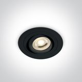 BLACK GU10 10W ADJUSTABLE