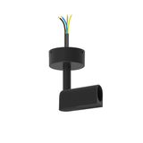 42004PD/B BLACK P&P SURFACE BASE WITH POWER SUPPLY END CAP