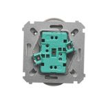 Triple push button, (module), 10AX, quick connection, satin, metallized