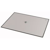 XLST5A658 Bottom-/top plate, closed Aluminum, for WxD = 650 x 800mm, IP55, grey