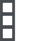 Cover frame 3-way, A.1, anthracite