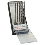 5-piece Robust Line SDS plus-5 hammer drill bit set 6 - 10 mm