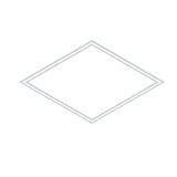 FRAME: 600X600 35W 3K C/AL