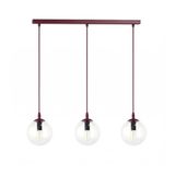 COSMO 3 BURGUNDY TRANSPARENT