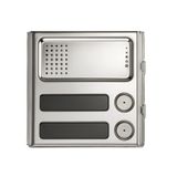 SINTHESI STEEL MODULE PRE-ARRANGED FOR LOUDSPEAKING UNIT - 2 BUTTONS