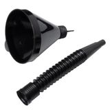 Funnel fuel- straight 2-parts black AMIO-02005