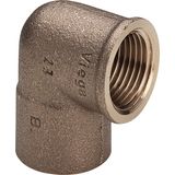 Copper elbow 90˚ 15x1/2" f/f