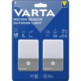 VARTA 16634 Motion Sensor Outdoor Light Twin Pack BL1