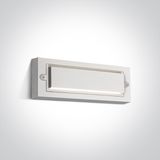 WHITE WALL LIGHT 6W WW DARK LIGHT IP65 230V