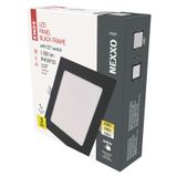 LED recessed luminaire NEXXO, square, silver, 12.5W, with change CCT