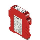 Safety module for bimanual controls, according EN ISO 13851 type III C, 3NO+1NC