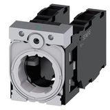 Holder for 3 modules, metal, 1 NO + 1 NC, 1 NO + 1 NC