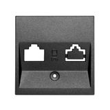 Cover for Single Data Sockets, anthracite