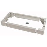 XTAPC-H100W300D800 Plinth for cable connection baseframe, HxW=100x300mm, D=800mm, grey