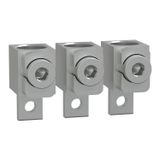 aluminium cable connectors, TransferPacT, for 1 cable 120 to 240 mm², Frame 250A, 3P, set of 3