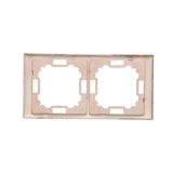 RTV pass-through aerial socket, module, matt aluminum