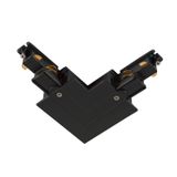 L-connector  S-TRACK 3-phase-recessed rail ,IP20,black