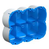 Quickbox Maxi sound insulation box 3x2 Ø83mm,for sound insulation walls classA*
