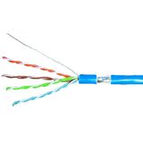 F/UTP Cable Cat.5e, 4x2xAWG24/1, PVC, Eca, blue, Box 305m (The price is shown without markup on metals. Request a quote for accurate information)