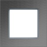 Cover frame single, A.8, stainless steel
