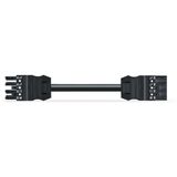 pre-assembled interconnecting cable Eca Socket/plug black