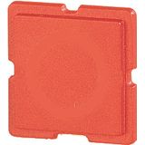 04TQ18 Button plate, 18 x 18 mm, red