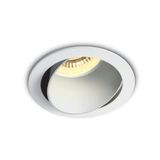 WHITE GU10 10W WHITE REFLECTOR DARK LIGHT ADJUSTABLE