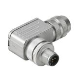 Field attachable connector, M12