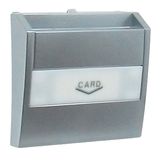 COVER PLATE F/CARD-SYSTEM SWITCH ALUMINIUM