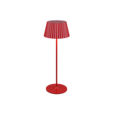 Suarez LED outdoor table lamp red rechargeable