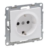 2P+E SOCKET SCHUKO STANDARD SCREW TERMINALS SHUTTERED WHITE