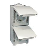 TWO SAF EARTH SOCK(SKO)DOUB VERTIC BASE GREY